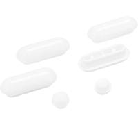 Cornat TEC365034 - Set di tamponi per WC Cornat Trent & Pylea, in plastica, ammortizzatore, set di tamponi, parti di ricambio, accessori, colore bianco