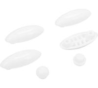 Cornat TEC365040 - Set tampone per WC Cornat Ticino, in plastica, ammortizzatore, set di ricambio, accessori, colore: Bianco