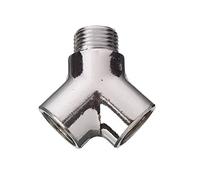 Cornat, TEC386251, Forcella, x filetto esterno da 1 pollice, 2 x filettatura interna, 1/2 pollice, cromo