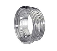 CORNAT TEC386308 Adattatore M24x1ETx22/1IT Ottone Cromo, Argento, M24 x 1 Aussengewinde x M22 x 1 Aussengewinde