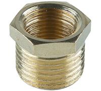 Cornat TEC396300 Pezzo di riduzione Ottone, Multicolore, 1/2 Zoll Aussengewinde x 3/8 Zoll Innengewinde