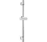 Cornat TECB3440 - Asta da parete "Andali", lunghezza 60 cm, con cursore a pulsante, cromato