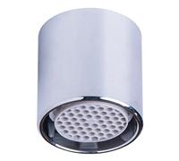 Cornat TECWS500 M16 x 1 guarnizione interna per filettatura adatta per raccordi standard, ugello miscelatore aeratore in ottone argento, 70% risparmio idrico, 1 pezzo