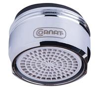 Cornat TECWS505 M24 x 1 guarnizione esterna per filettatura adatta per raccordi standard, ugello miscelatore aeratore in ottone argento, 70% risparmio idrico, 1 pezzo