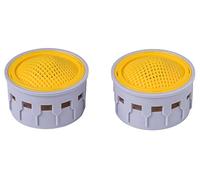 Cornat TECWS508 Inserto M22/M24 per risparmio idrico fino al 70% con guarnizione adatta per aeratore standard grigio in plastica interna, ugello miscelatore, argento