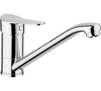 Cornat Veduta VED52 - Lavello a leva singola, corpo in ottone cromato a 360°, rubinetto da cucina, colore: Argento