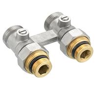 Cornat, VRS591510, Blocco Hahn per radiatori delle valvole, modello dritto, ottone nichelato,