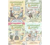 Cornbread and Poppy Series 4-Book Collection Set - Heartwarming Early Reader Adventures - Cornbread & Poppy, At the Carnival, At the Museum, For the Win