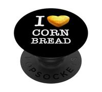 Cornbread Lover's must-see!, i love cornbread testo bianco PopSockets PopGrip Adesivo
