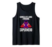 Cornelia De Lange Syndrome Superhero Warrior Nastro Viola Canotta