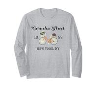 Cornelia Street New York NYC, Bicicletta Floreale Maglia a Manica