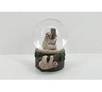 Cornelissen Sfera glitterata a forma di bradio, 6 cm, sfera di neve, animali