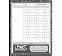 Cornell Hexagonal Graph Paper Notebook: Hex Graph Paper Notebook with Index and Numbered Pages for Organic Chemistry Students, College Note Taking | 120 Pages