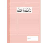 Cornell Method Notebook: Smart Structured Note Taking Journal for Productivity, Study & Classroom Learning - Peachy Keen Color