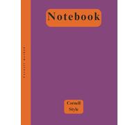 Cornell notebook: 8.5 x 11 inch - 110 pages | Table of contents | Calendar 2025/2026 | Cornell method for effective note-taking