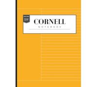 Cornell Notebook: 8.5" x 11" Large Yellow Notebook for Organized Note-Taking, 120 pages, Simple Design | For High School, College, University Students, and Work, Note-Taking System | Cornell Notes