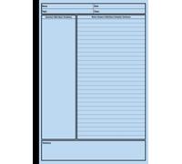 Cornell Notebook: A4 Cornell Note-Taking System Paper for High School, College, University Students Vintage Cover 110 pages