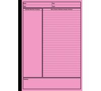 Cornell Notebook: A4 Cornell Note-Taking System Paper for High School, College, University Students Vintage Cover 110 pages