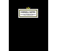 Cornell Notebook: Black Check Cornell Paper Notes, Journal Journal for School Students,: Large Lined Notebook, 8.5 x 11 In
