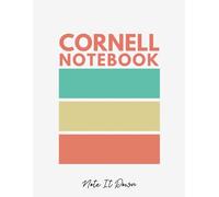 Cornell Notebook: Effective Note-Taking System for University and College Students, 110 Pages
