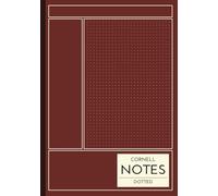 Cornell Notes Dotted: B5 Notebook | 108 Dotted Pages with Cornell Layout and Contents 7x10 | Softcover Journal Planner Study Book Notepad Composition ... Seminar School Study Learning | Red Cornell