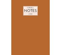 Cornell Notes Lined: B5 Notebook | 108 Lined Ruled Pages with Cornell Layout and Contents | Softcover Journal Planner Study Book Notepad Composition ... Seminar School Study Learning | Orange