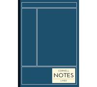 Cornell Notes Lined: B5 Notebook | 108 Lined Ruled Pages with Cornell Layout and Contents | Softcover Journal Planner Study Book Notepad Composition ... Learning Education | Blue Cornell Layout