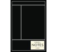 Cornell Notes Lined: B5 Notebook | 108 Lined Ruled Pages with Cornell Layout and Contents | Softcover Journal Planner Study Book Notepad Composition ... School Study Learning | Black Cornell Layout
