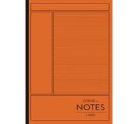 Cornell Notes Lined: B5 Notebook | 108 Lined Ruled Pages with Cornell Layout and Contents | Softcover Journal Planner Study Book Notepad Composition ... School Study Learning | Ornage Cornell