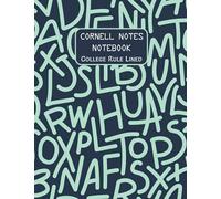 Cornell Notes Notebook: College Rule Lined Paper. 100 Pages, 8.5” x 11”.: Doodle Cover. Notetaking system notebook for high school and college students.