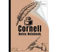 Cornell Notes Notebook: Cornell Note Taking System for Students and Teachers with an Elegant Vintage Cover in Light Brown | Large Size, (8.5 ″x 11 ″) 140 Pages | Cornell Notebook