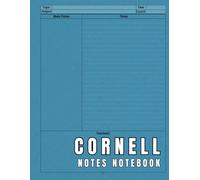 Cornell Notes Notebook: Effective Note Taking System for Students and Teachers with College Ruled Pages