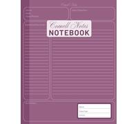 Cornell Notes Notebook for Students: Smart Study Note-Taking Journal with Structured Cornell Layout for School, College & Exam Revision - Crown Jewel Color