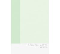 Cornell Notes Notebook - Korean Pastel Matcha Mint: 100 Unlined Pages, Matte Softcover | Minimalist Study & Work Notebook for Everyday Notes