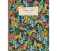 Cornell Notes Notebook: Leopards in the Jungle - Journal Note Taking System - Gift Idea for School Students College University (8"x10" 120 Pages)