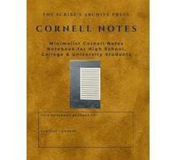 Cornell Notes Notebook: Minimalist Mustard Yellow Suede Aesthetic Cornell Note Taking System | Large Grid Paper Journal by THE SCRIBE'S ARCHIVE PRESS for High School, College & University Students