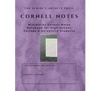 Cornell Notes Notebook: Minimalist Soft Lavender Suede Aesthetic Cornell Note Taking System | Large Grid Paper Journal by The Scribe's Archive Press for High School, College & University Students