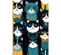 Cornell Notes Notebook Small: Smart Cats Journal -5.25 x 8 - 110 Pages