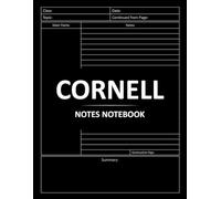 Cornell Notes Notebook: Structured Journal for Effective Note-Taking: 120 Pages, 8.5 x 11 inches with Black Cover - Ideal for Students, Teachers, and Organized