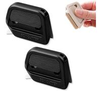 Corner Box Cutter,Ceramic Blade Mini Box Opener,Retractable Cardboard Cutters with Right Angle Groove,Magnetic Design on the Back for Cardboard and Packaging (2pcs*Black)