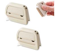 Corner Box Cutter,Ceramic Blade Mini Box Opener,Retractable Cardboard Cutters with Right Angle Groove,Magnetic Design on the Back for Cardboard and Packaging (2pcs*Khaki)