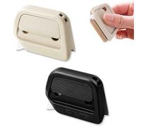 Corner Box Cutter,Ceramic Blade Mini Box Opener,Retractable Cardboard Cutters with Right Angle Groove,Magnetic Design on the Back for Cardboard and Packaging (Khaki+Black)