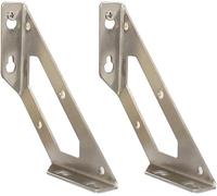 Corner Bracket,supports shelves wall,90 Degree Angle Shelf Bracket, Supporter 2 Pcs Stainless Steel(27 * 28 * 120 * 145 * 387mm)
