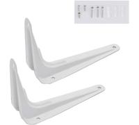 Corner Bracket,supports shelves wall,Stainless Steel Bracket Wall-mounted Shelf Support L-shaped Right Angle Bracket With Screws Maximum load 100kg 2 Pieces(330 * 280mm)