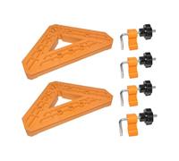 Corner Clamps Set - 45 Degree Holding Tools for Miter Assembly | Reinforced Flexible with Spring Lock Structure, Angle Fixing Helpers for Panels Frames Cabinets Furniture Craft Projects