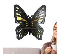 Corner Floating Shelves - Butterfly Wall Display, Retro Storage Stand | Vintage Style Corner Shelf Unit Space Saving Wall Mounted Organizer Decorative Storage Rack Suitable Home Kitchen Bathroom
