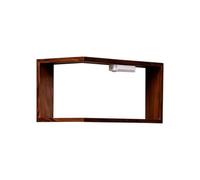Corner Floating Shelves L Shaped - - Organizer with LED Lights Floating LED