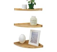 Corner Floating Shelves - Wooden Wall Mounted Shelf, Storage Display Shelves for Space Optimization, Robust Organization Piece, Home Decor Item with Wood Base, Vertical Storage Unit for Bedroom