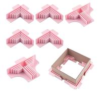 Corner Guides - 6 pezzi 90 degrees,Squares Scrapbooking Tool - for Positioning Craft Gluing Bookbinding Papers Card Making Chipboard