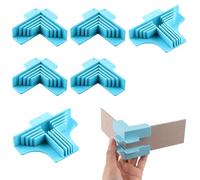 Corner Guides - 6 Pieces Adjustable Right Angle Clamp Tool for Precise Positioning, Crafting and Bookbinding with Alignment Function, Paper Card Gluing Guide for Chipboard Photo Album Projects, Plasti